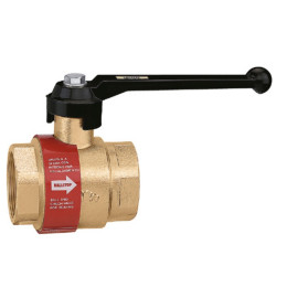 Lodveida krāns ar iebūvētu pretvārstu, sviras rokturis   -  1" (divi-vienā)  apkure   327600 Caleffi